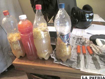 Los macerados secuestrados a los internos