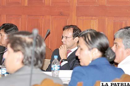 Jorge Quiroga durante la audiencia por caso “petrocontratos”