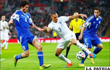 Una acción de la goleada de Inglaterra a San Marino
