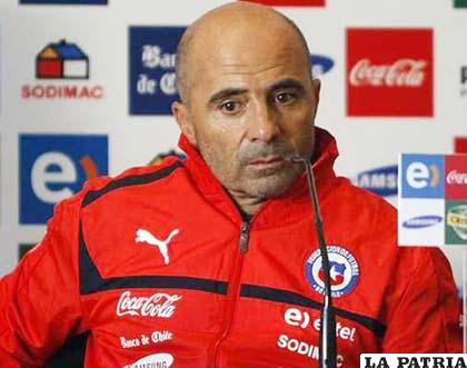 Jorge Sampaoli, entrenador de la selección chilena de fútbol