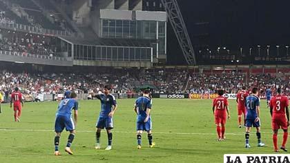 Del partido en el que Argentina venció 7-0 a Hong Kong