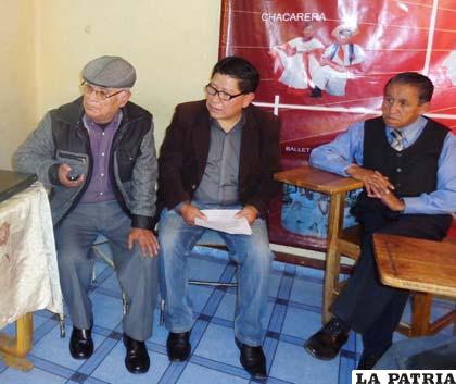 Integrantes del Comité de Recuperación de la Música “Virgen del Socavón”
