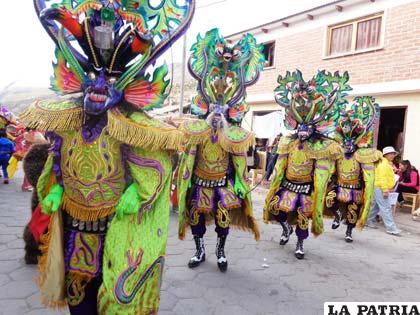 Ñaupas de la Diablada Minera Huayrapata