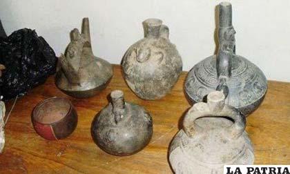 Piezas arqueológicas de propiedad del Perú