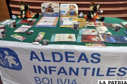 Productos ofertados por Aldeas Infantiles SOS