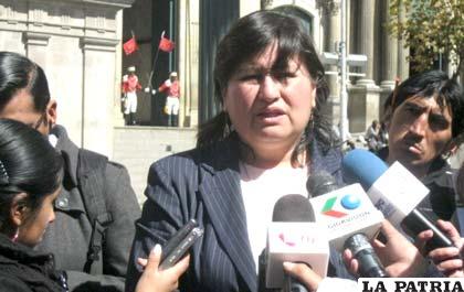 Magistrada del Tribunal Constitucional Plurinacional, Ligia Velásquez