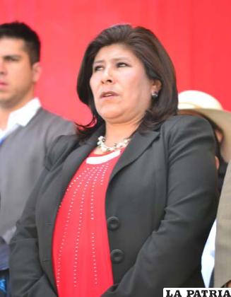 La alcaldesa Rossío Pimentel