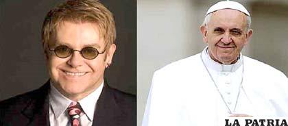 Elton John pide que el Papa sea declarado santo por su humildad