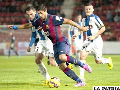 Luis Suárez fue figura en el Barcelona