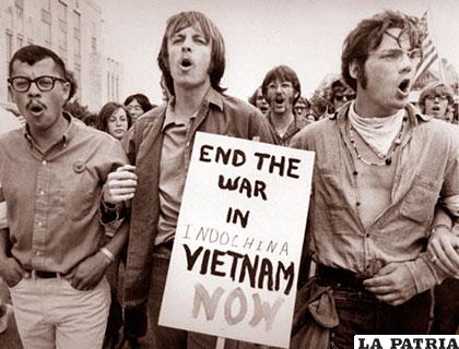 Activistas estadounidenses contra la Guerra en Vietnam