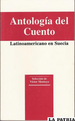 Portada del libro. Antología del Cuento Latinoamericano en Suecia. Ed. Invandrarförlaget. Boras, 1995