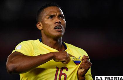Frickson Erazo inauguró el marcador en favor de Ecuador /conmebol.com