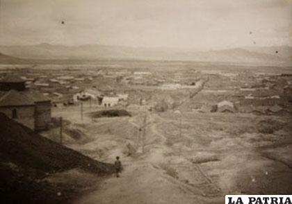 La ciudad de Oruro, antes que exista la Avenida Cívica