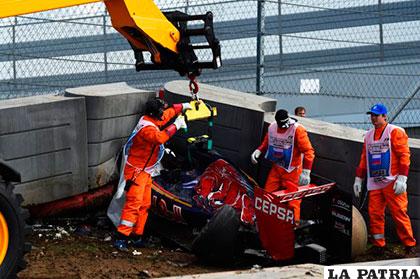 Generó más de un susto el accidente de Carlos Sainz
