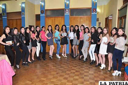 Candidatas al certamen Miss 15 años 2015