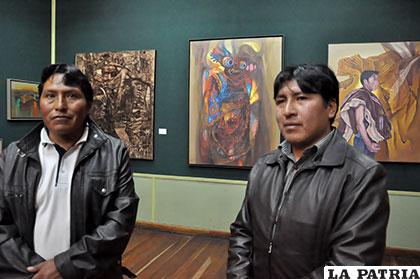 Freddy García (izq.) y Vidal Cussi (der.) inauguraron exposición conjunta