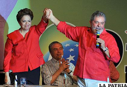 La presidenta brasileña, Dilma Rousseff, y su antecesor Luiz Inácio Lula da Silva /wikimedia.org