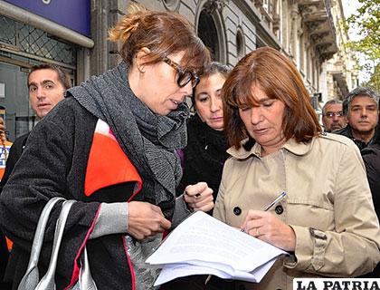 Las diputadas opositoras, Patricia Bullrich y Laura Alonso /lanueva.com