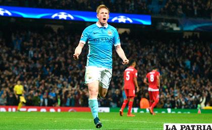 Kevin De Bruyne anotó el gol del triunfo para Manchester City ante Sevilla (2-1) /prensa.com