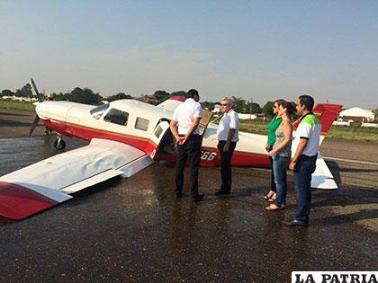 Avioneta que transportaba a Rubén Costas, aterrizó de emergencia en el 
aeropuerto El Trompillo /ABI
