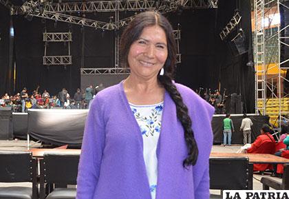 Luzmila Carpio ya se encuentra en Oruro