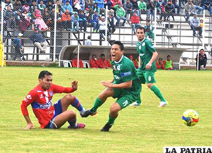 Petrolero venció en la ida 2-0 el 16/08/2015 en el estadio de Yacuiba /apg