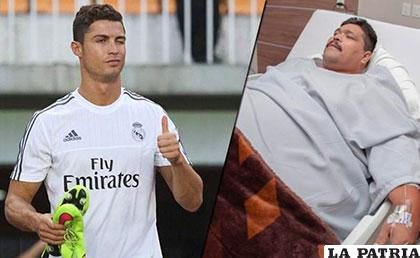 Buen gesto de Cristiano Ronaldo para Andrés Moreno /diez.hn