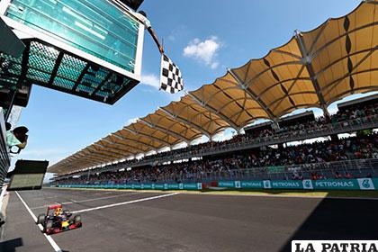 Le bajan la bandera a cuadros a Daniel Ricciardo