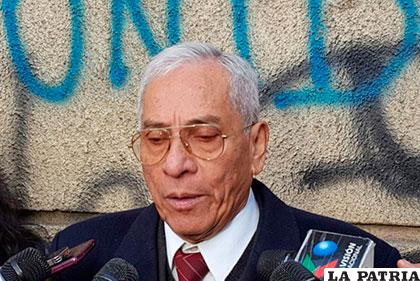 Raúl Jiménez, presidente del Colegio de Abogados de La Paz /ANF/Archivo