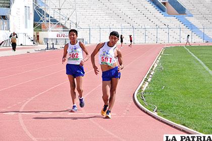 Brandon Sánchez y Jemil Tovar, los dos primeros en marcha 5 km