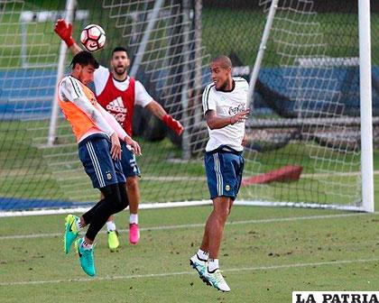 El seleccionado argentino entrenó este viernes en Ezeiza /eldia.com