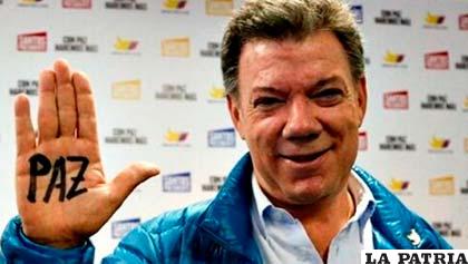 Presidente de Colombia, Juan Manuel Santos, Premio Nobel de la Paz