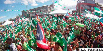 Imágenes de archivo, Puerto Rico será escenario de masivas concentraciones de simpatizantes de los partidos