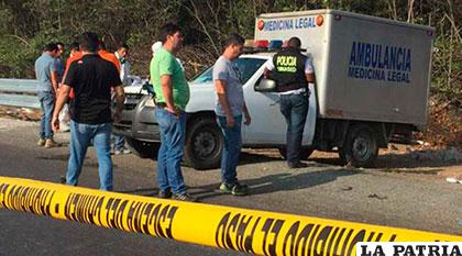 El cuerpo fue encontrado en la vía perimetral, en el Sudoeste de Guayaquil