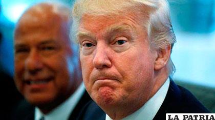 Donald Trump cambió su agenda del sábado debido al escándalo