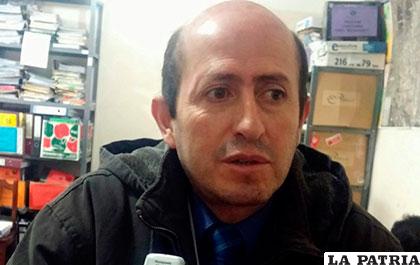 El fiscal de materia de La Paz, Cristian Lanza /ANF