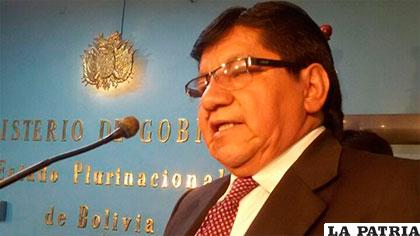 Pedro Villa, viceministro de Régimen Interior /ERBOL