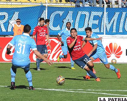 La última vez que jugaron en La Paz, ganó Wilstermann (0-2) el 24/04/2016 /APG