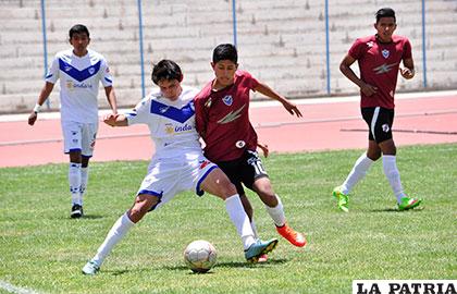 La acción del partido entre San José y Nacional Potosí