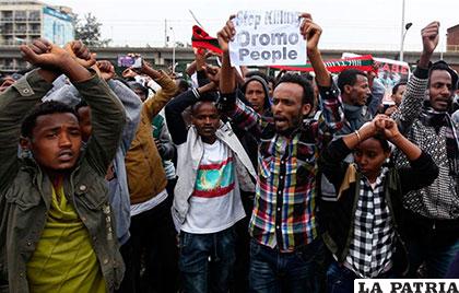 Las detenciones se realizaron durante la ola de protestas en la región de Oromia