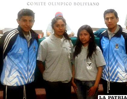 Quispe, Rosales, Ancasi y Tarquino, participaron en el campamento 