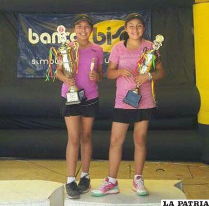 Sofía Claure y Luciana Flores, campeonas nacionales