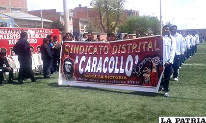 La representación de Caracollo participa en el evento