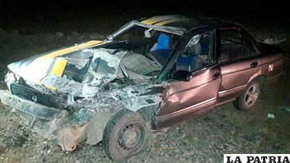 El chofer de este motorizado resultó herido