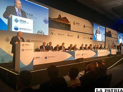 Durante la inauguración del evento