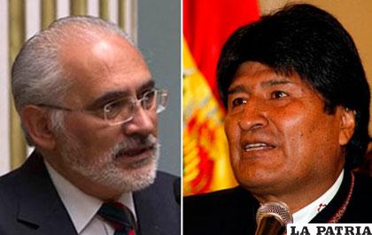 Carlos Mesa y Evo Morales /ANF
