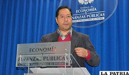 Ministro de Economía, Luis Arce Catacora /erbol.com.bo