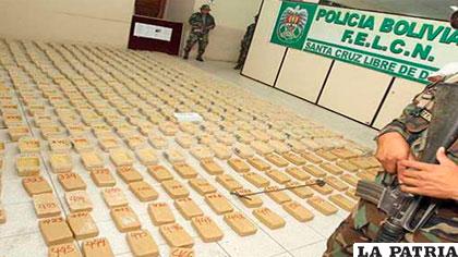Miles de kilos de droga ingresan a Bolivia. Foto ilustrativa /erbol.com.bo