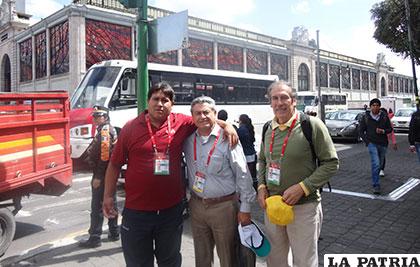 En México junto a los dirigentes, en una competencia internacional