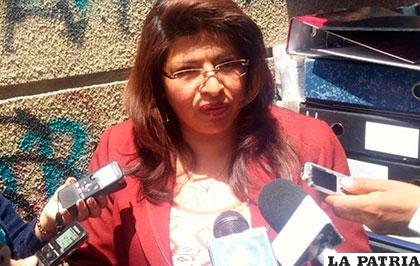Carmen del Río, presidenta del Tribunal Departamental de Justicia de La Paz /ANF